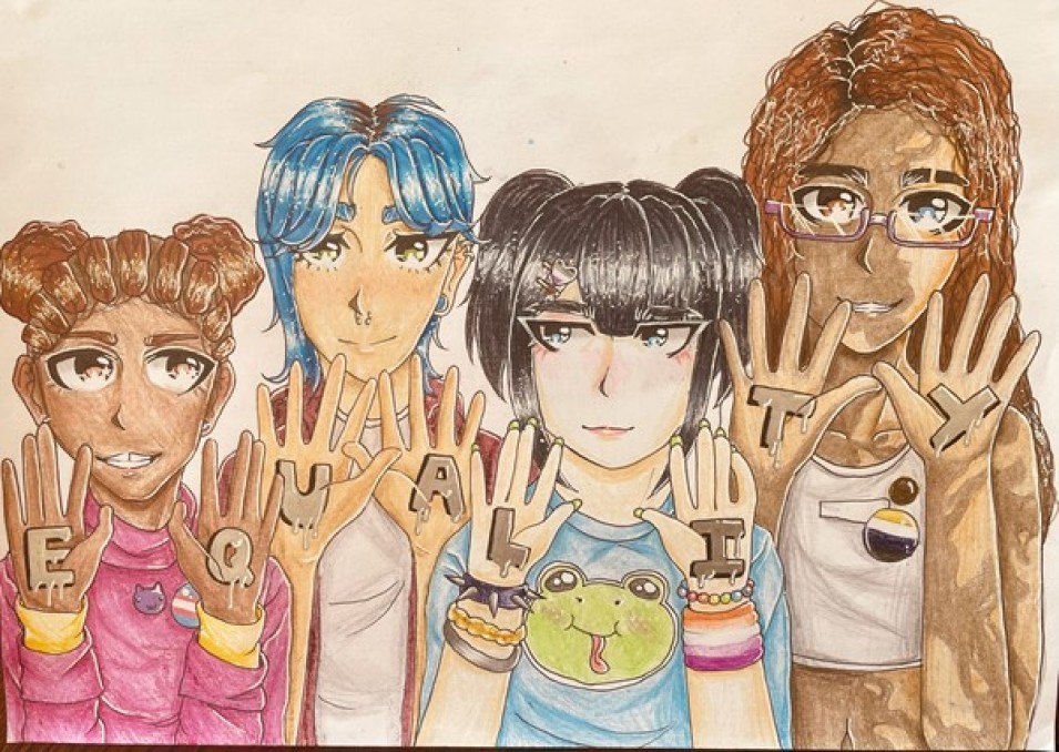 Equality artwork from Moffat academy